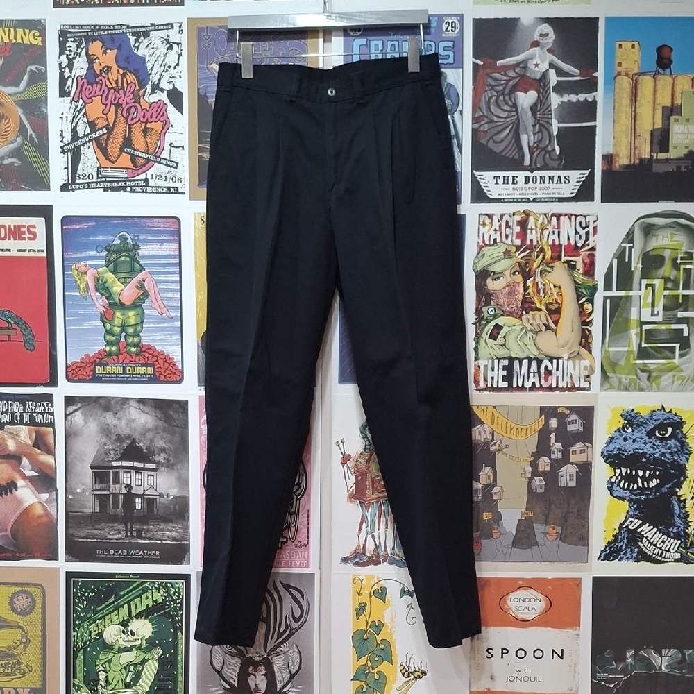 Men's Black Casual Dress Pants
